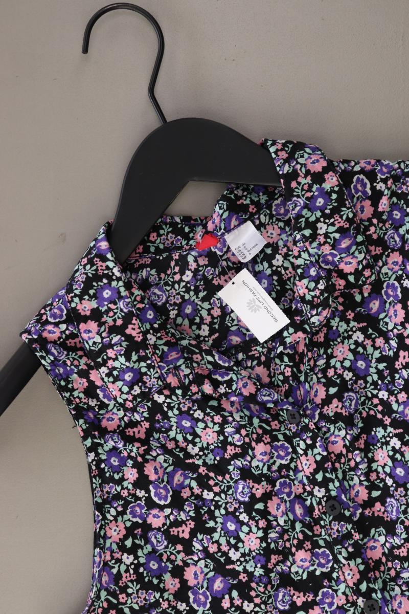 Divided H&M Bluse Gr. 36 mit Blumenmuster Ärmellos mehrfarbig