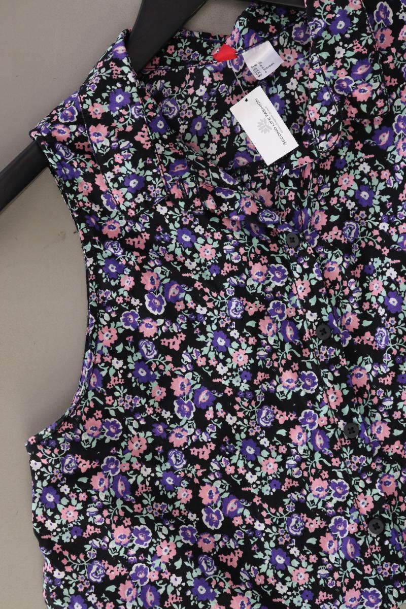 Divided H&M Bluse Gr. 36 mit Blumenmuster Ärmellos mehrfarbig