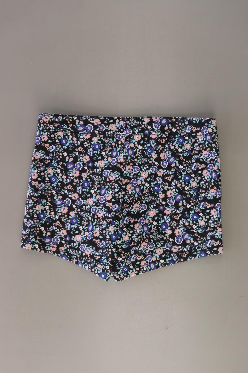 H&M Divided Shorts Gr. 38 mit Blumenmuster mehrfarbig aus Baumwolle