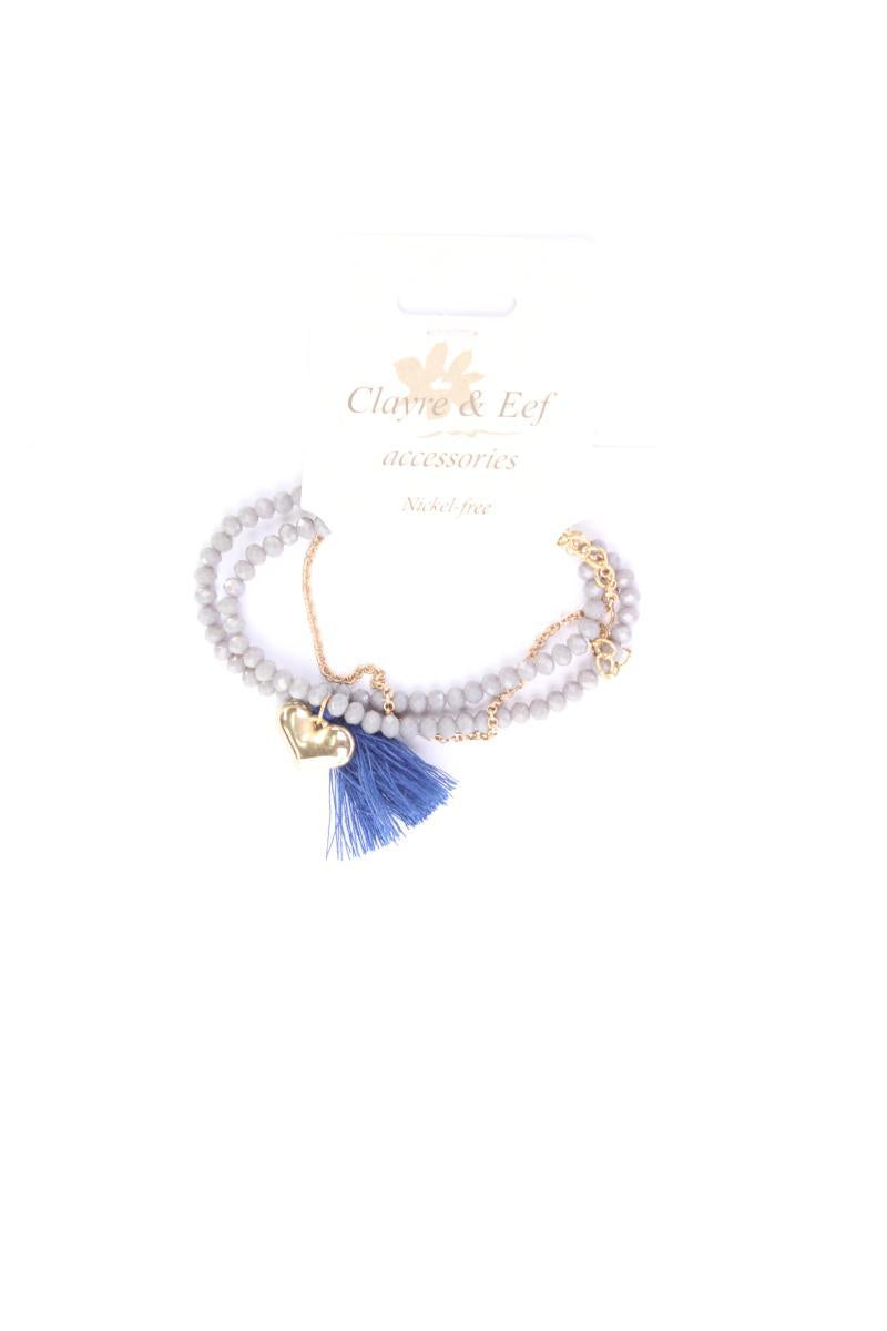 Clayre & Eef Armband blau