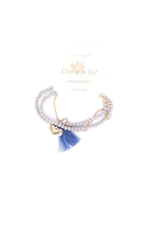 Clayre & Eef Armband blau