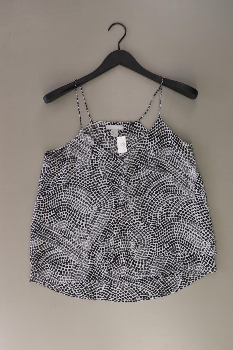 H&M Spaghetti-Top Gr. 38 grau aus Polyester