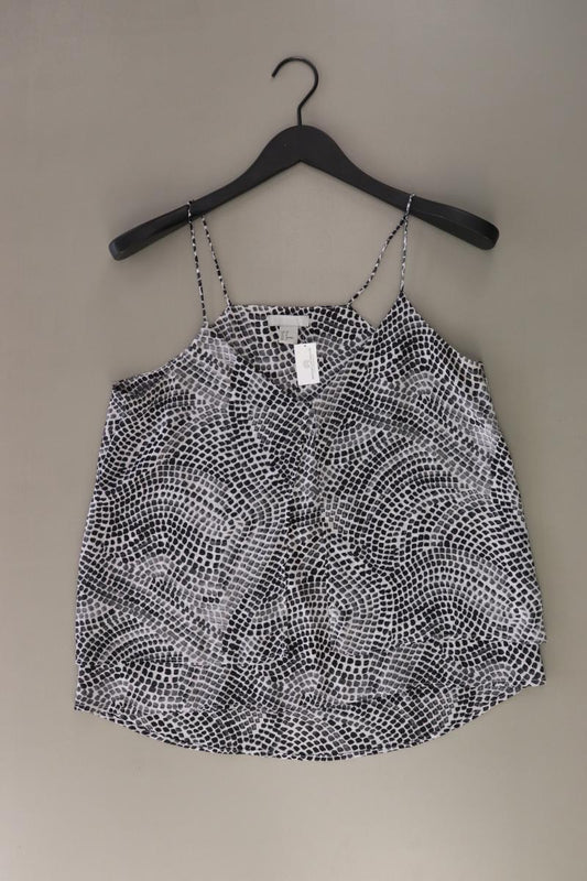H&M Spaghetti-Top Gr. 38 grau aus Polyester