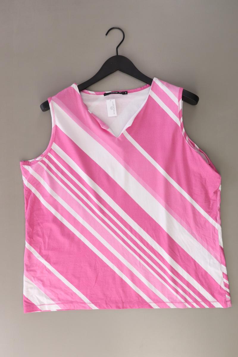 CLARINA Trägertop Gr. 48 gestreift pink aus Viskose