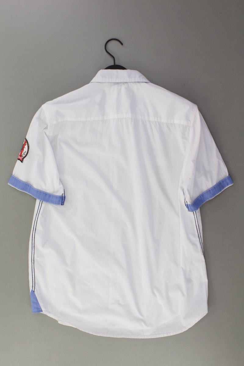 bon prix Bluse für Herren Gr. M Kurzarm weiß aus Baumwolle