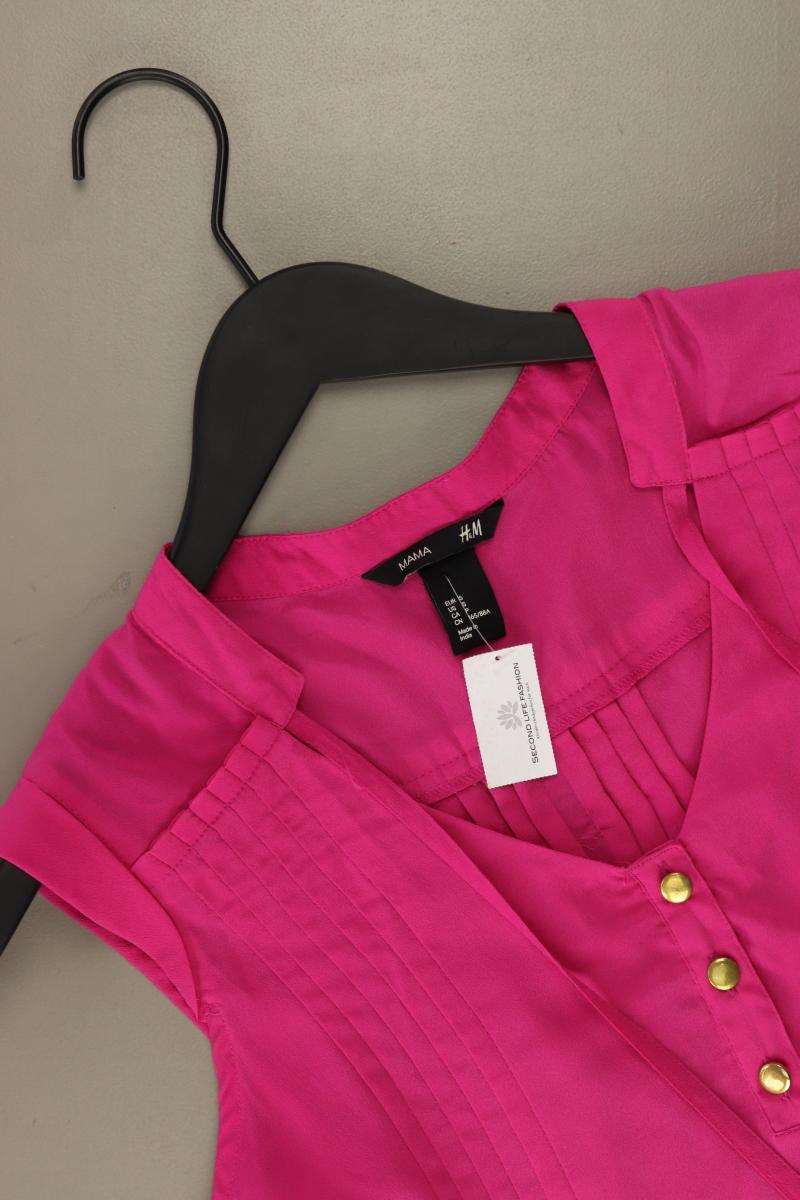 H&M Mama Bluse Gr. S Ärmellos pink aus Polyester