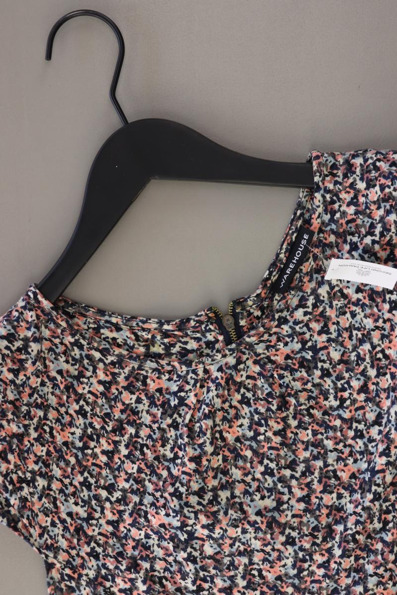 Warehouse Etuikleid Gr. S mit Blumenmuster Kurzarm mehrfarbig