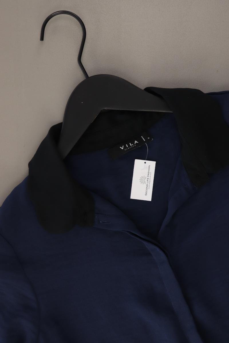 Vila Langarmbluse Gr. M blau aus Polyester