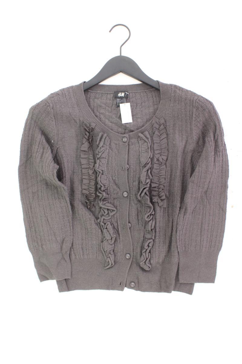 H&M Cardigan Gr. M 3/4 Ärmel braun aus Viskose