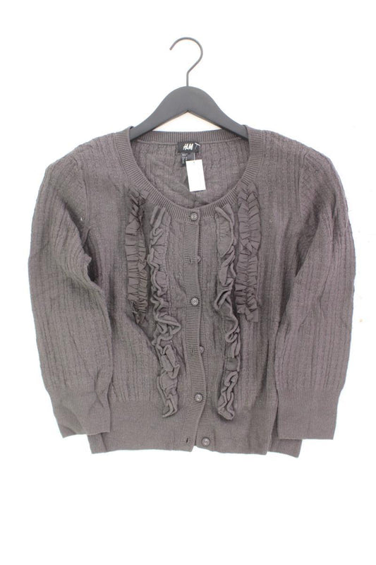 H&M Cardigan Gr. M 3/4 Ärmel braun aus Viskose