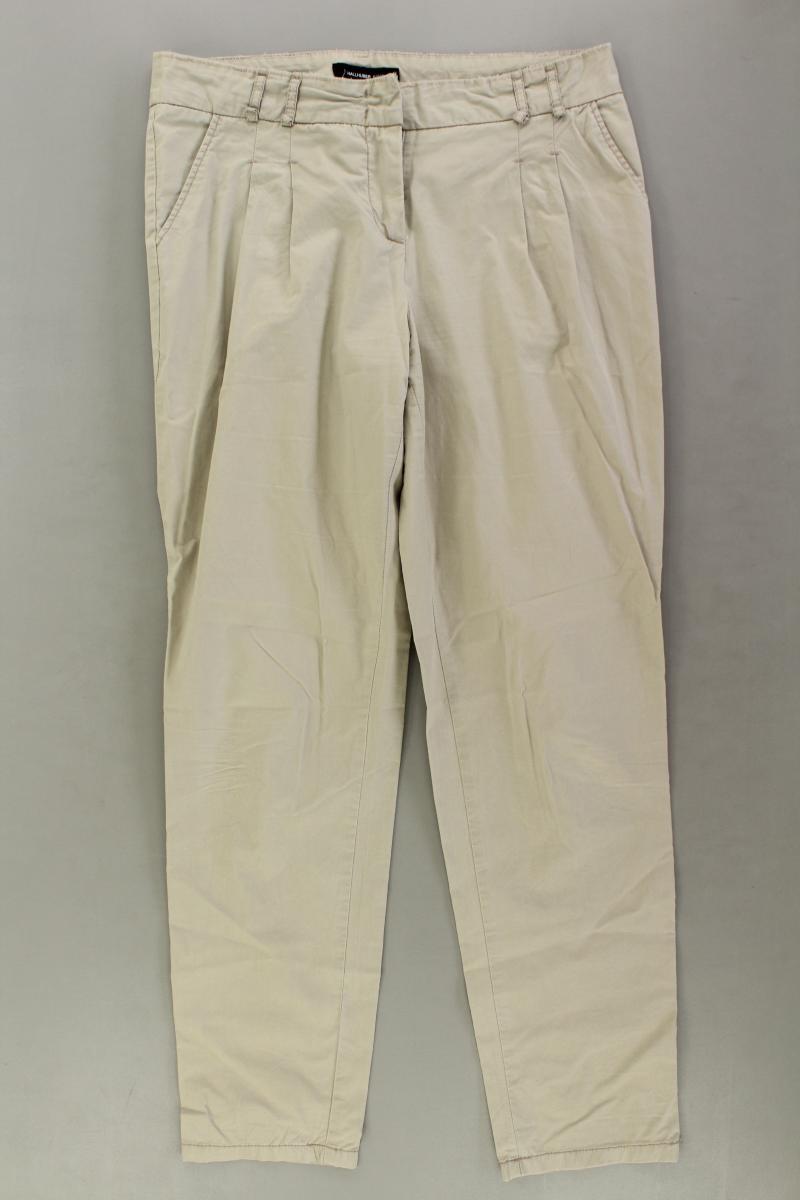 Hallhuber Chinohose Gr. Kurzgröße 40 creme aus Baumwolle