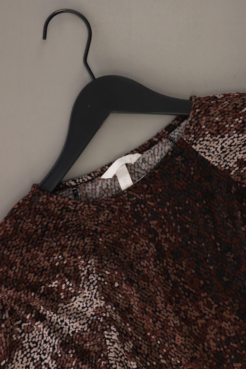 H&M Langarmkleid Gr. XS braun aus Polyester