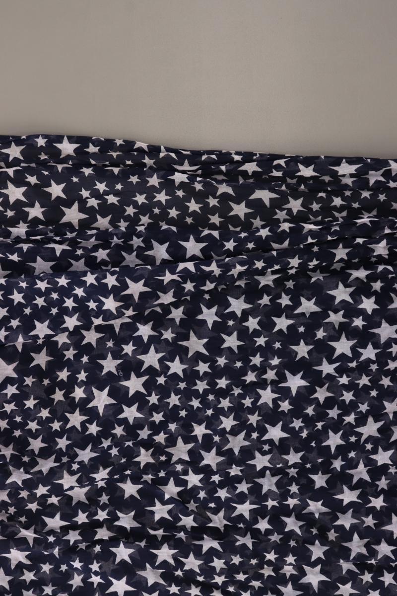 Tuch mit Sternenmuster blau aus Baumwolle