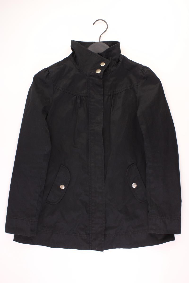 H&M Übergangsjacke Gr. 34 schwarz aus Baumwolle