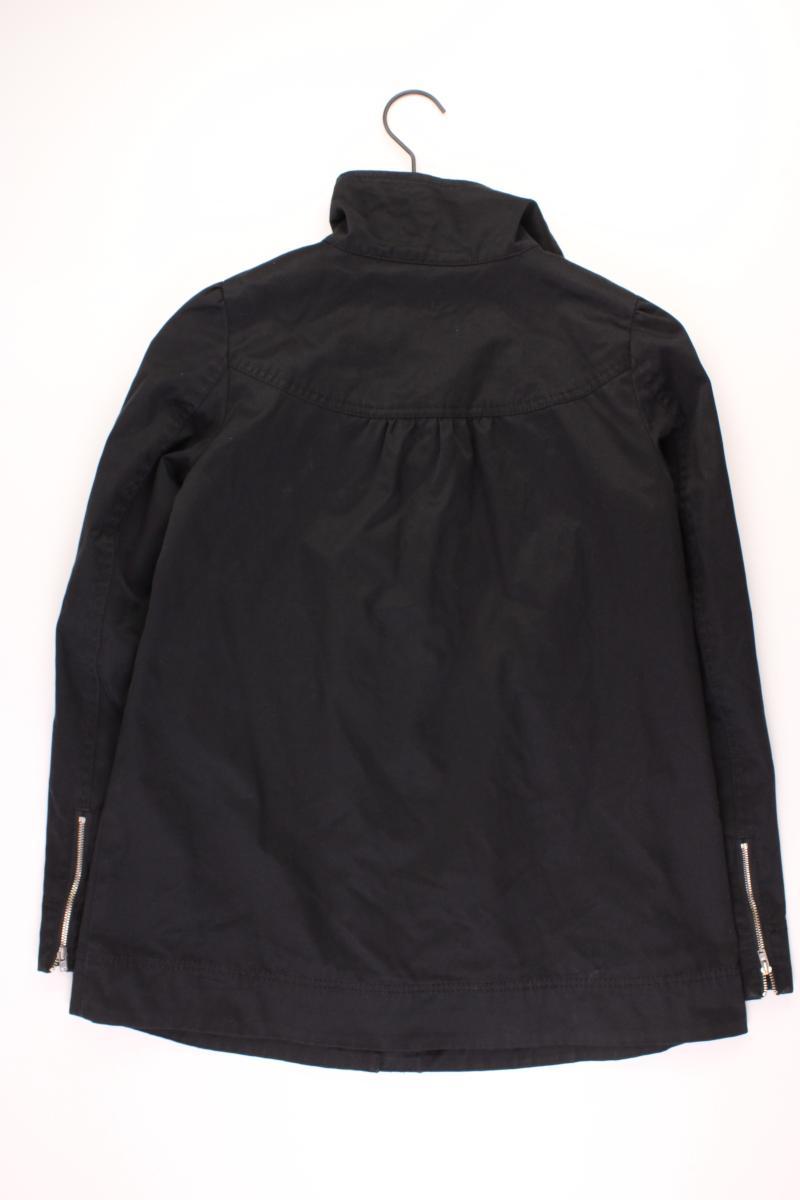 H&M Übergangsjacke Gr. 34 schwarz aus Baumwolle