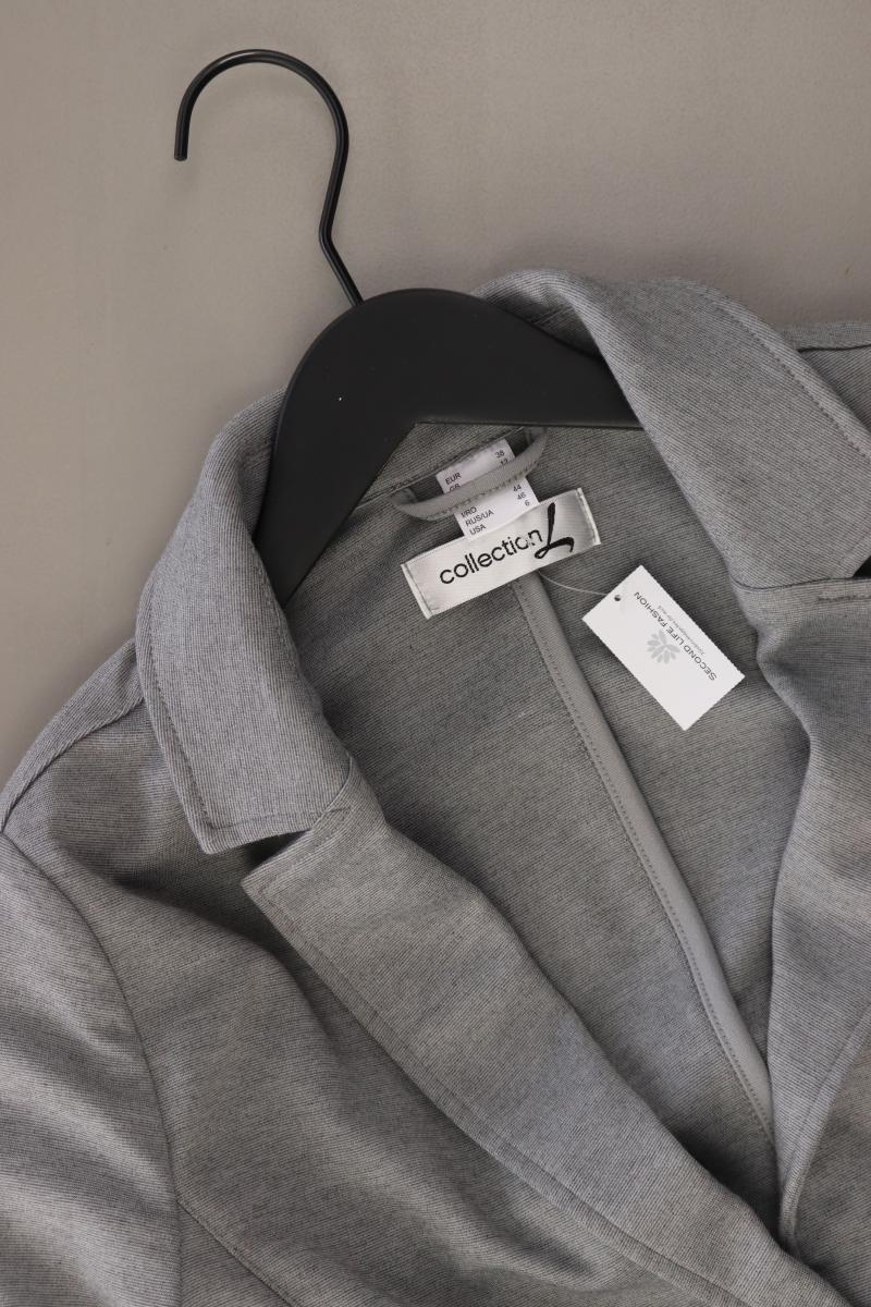 Collection L. Jerseyblazer Gr. 38 grau aus Polyester