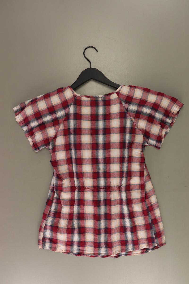 Zero Karobluse Gr. 38 kariert Kurzarm rot aus Baumwolle