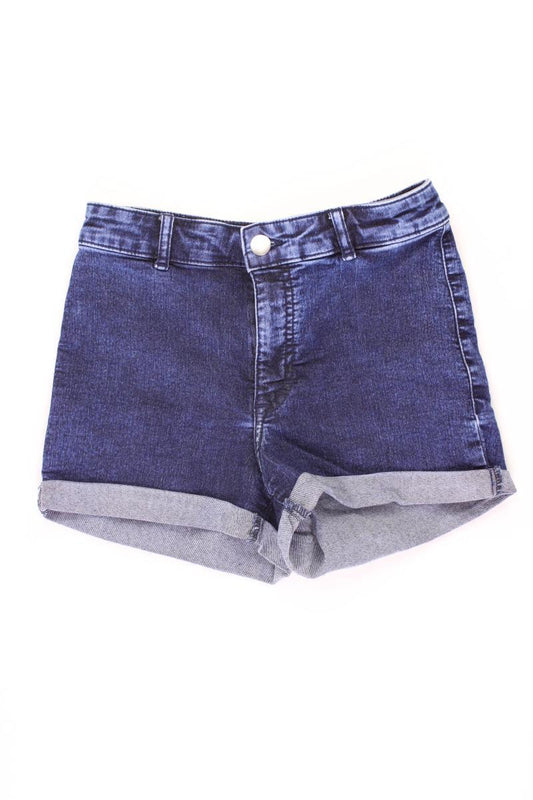 H&M Jeansshorts Gr. 36 blau aus Baumwolle