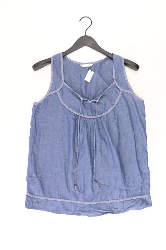 Promod Ärmellose Bluse Gr. 38 blau aus Baumwolle