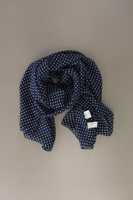 Tuch gepunktet blau aus Polyester