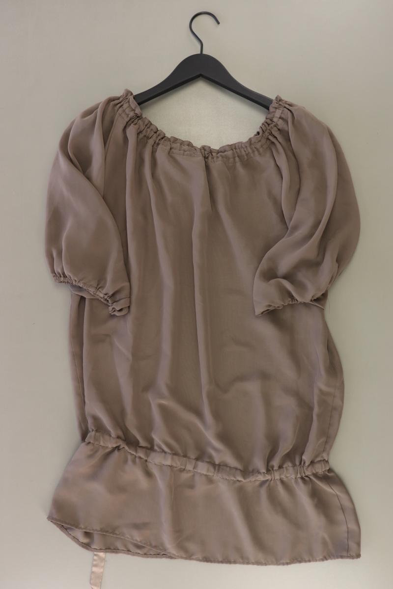 Bon Prix Chiffonkleid Gr. L neuwertig 3/4 Ärmel mit Carmen-Ausschnitt braun