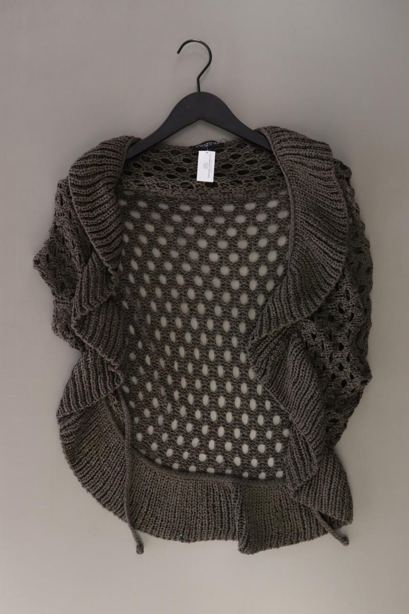 Vestino Strickjacke Gr. 38 Kurzarm braun