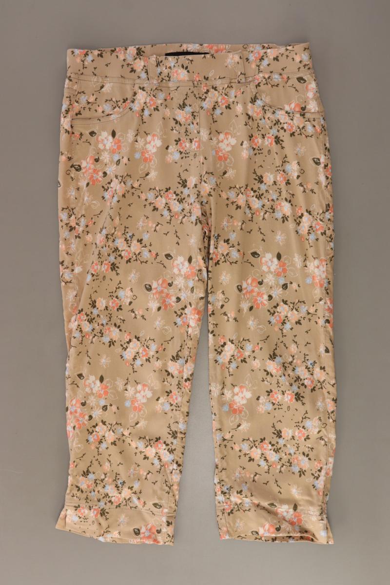 Navigazione 7/8 Hose Gr. 38 mit Blumenmuster creme aus Viskose