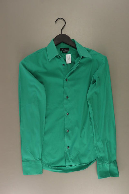 Zara Langarmhemd für Herren Gr. M grün
