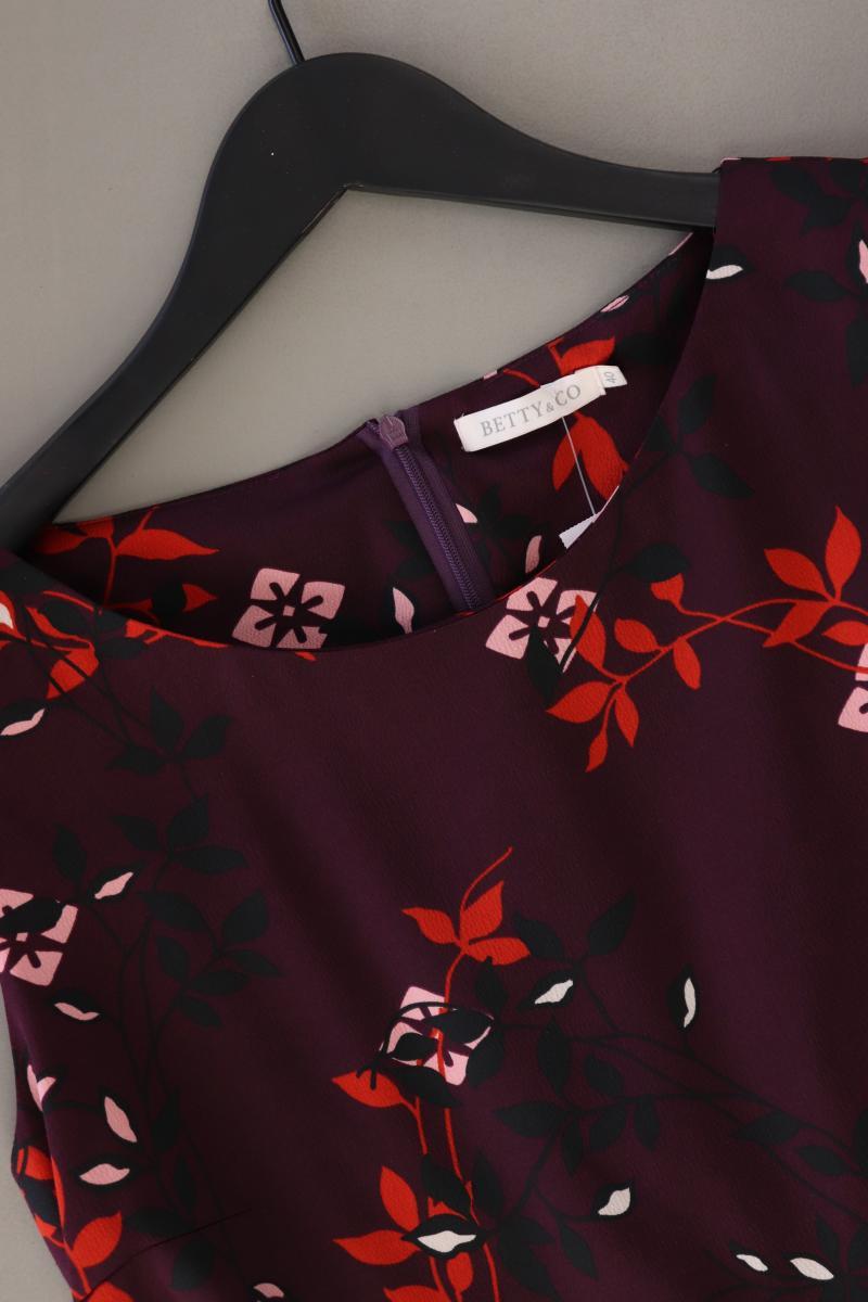 Betty & Co. Bleistiftkleid Gr. 40 mit Blumenmuster Ärmellos lila aus Polyester