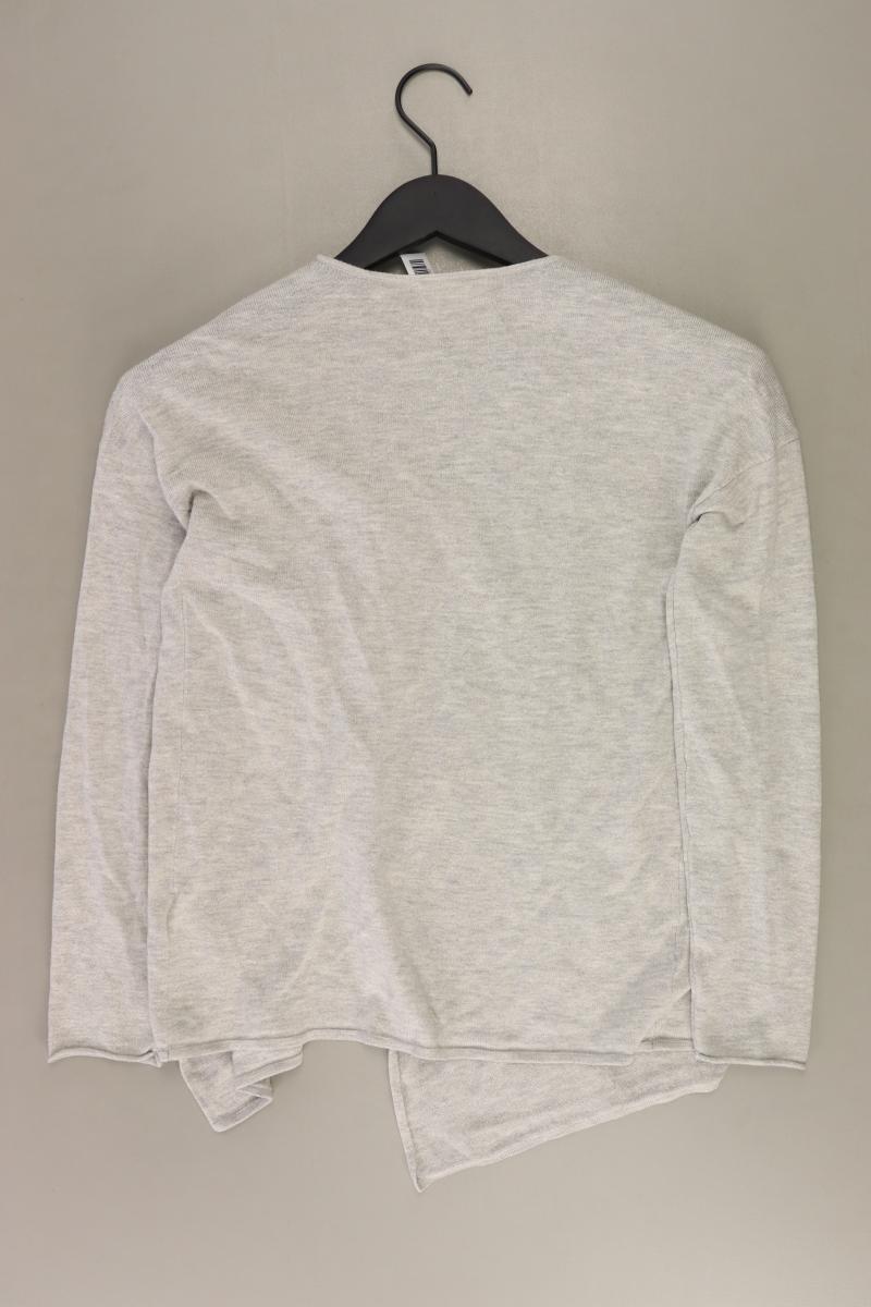 H&M Strickjacke Gr. XS Langarm grau aus Polyester
