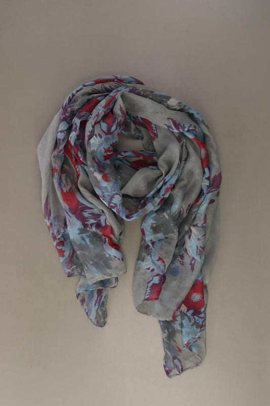 Schal mit Blumenmuster grau