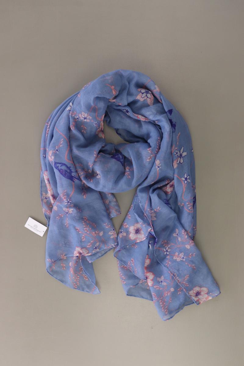 Tuch mit Blumenmuster blau