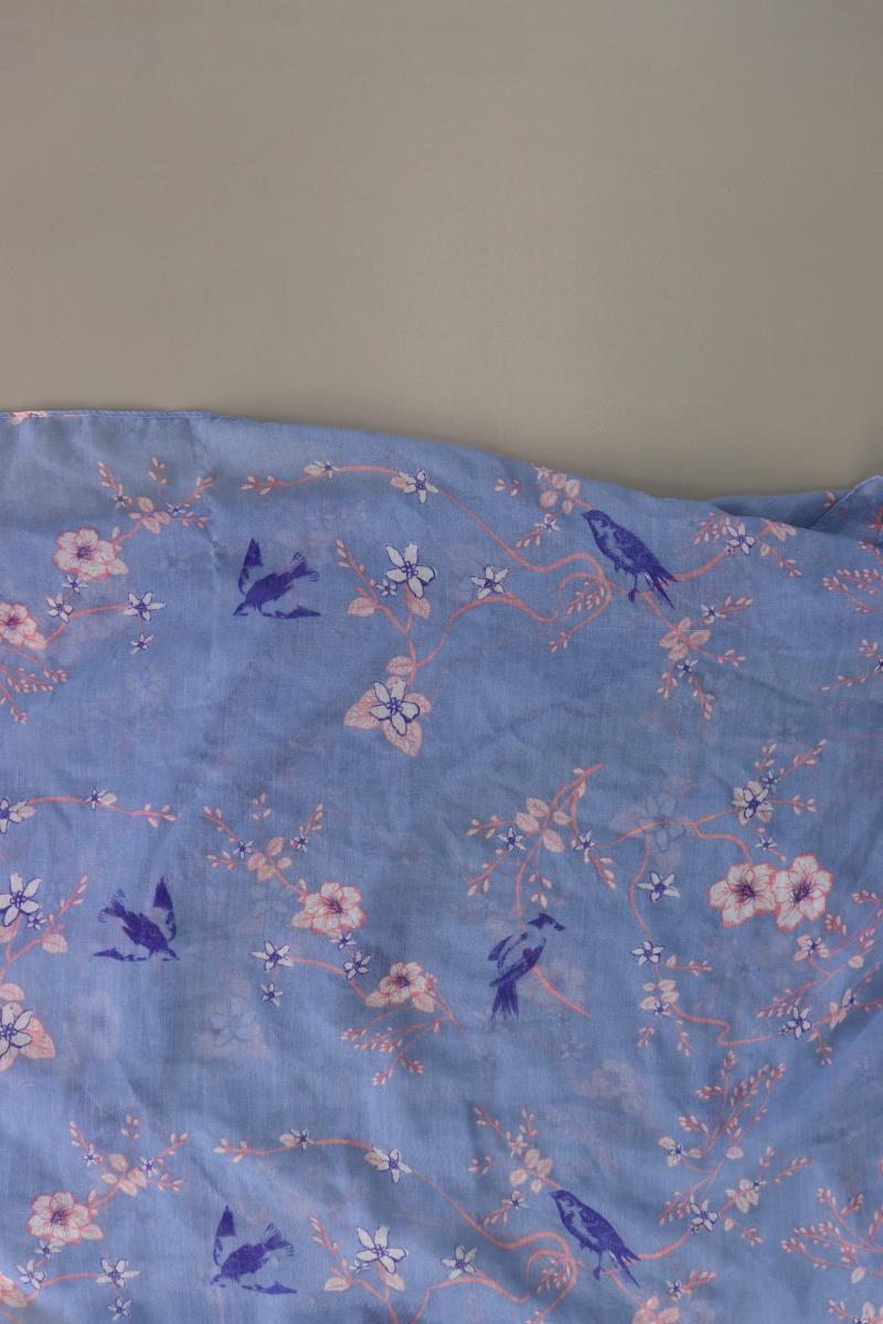 Tuch mit Blumenmuster blau