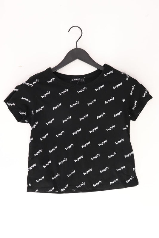 FB Sister Crop Shirt Gr. S Kurzarm schwarz aus Baumwolle