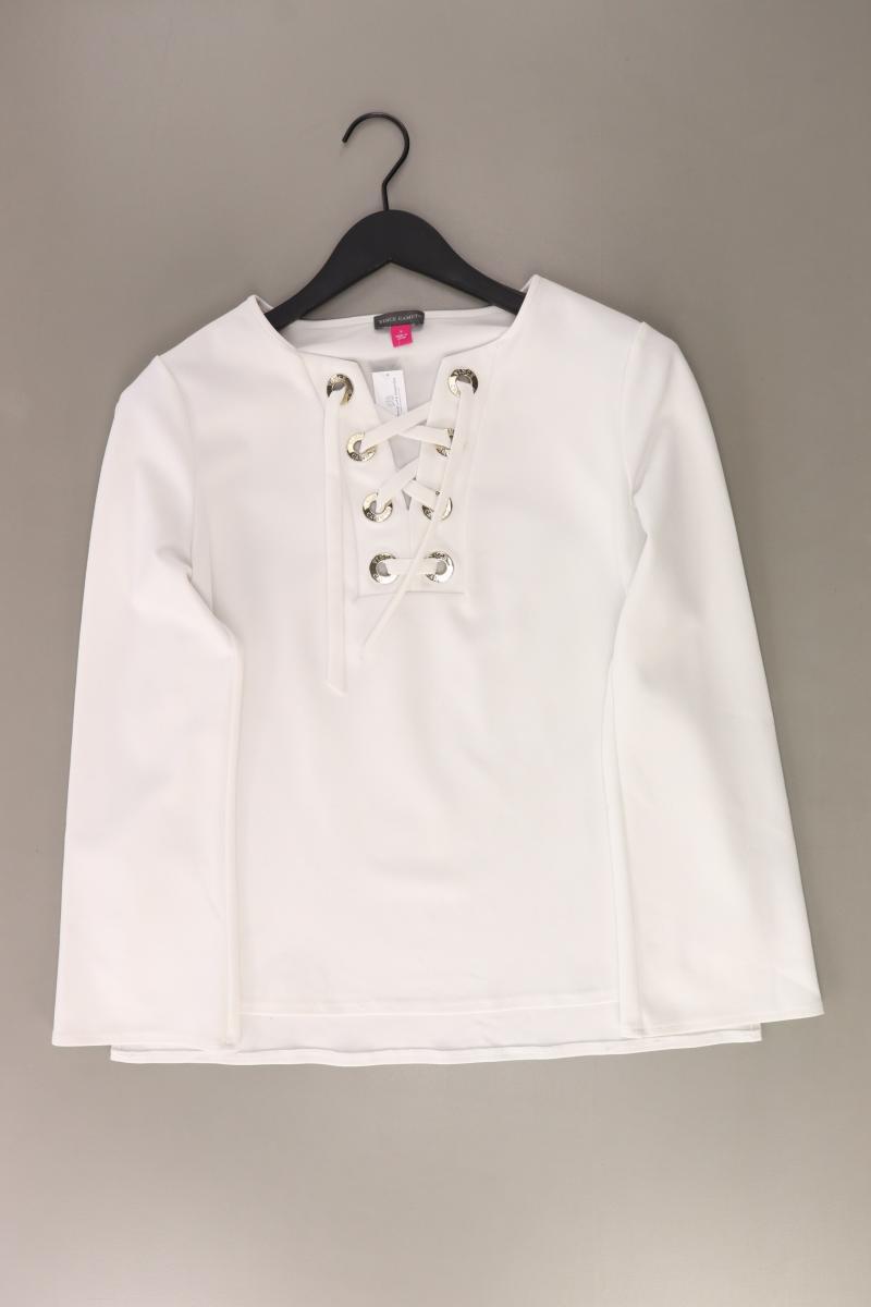 Vince Camuto Schluppenbluse Gr. S 3/4 Ärmel weiß aus Polyester