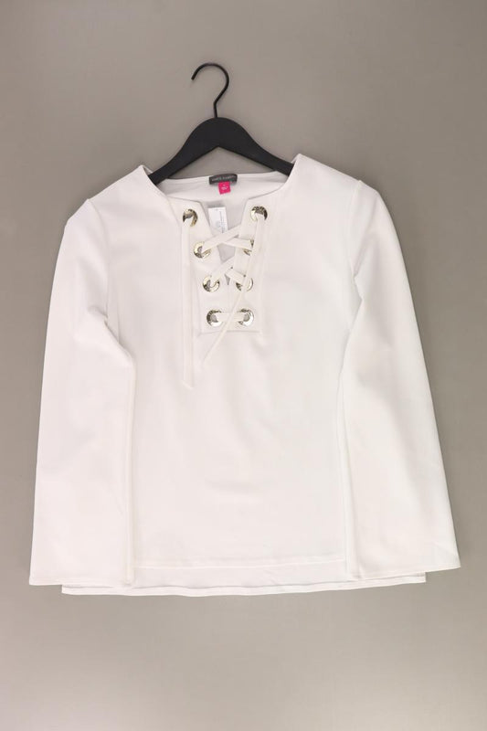 Vince Camuto Schluppenbluse Gr. S 3/4 Ärmel weiß aus Polyester