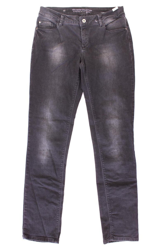 YAYA Straight Jeans Gr. 40 grau aus Baumwolle