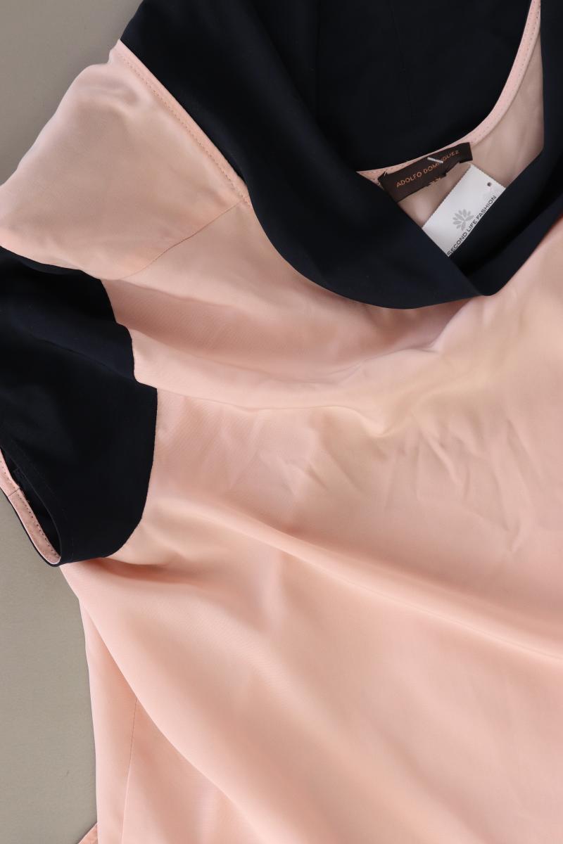 ADOLFO DOMINGUEZ Kurzarmbluse Gr. 44 rosa aus Polyester