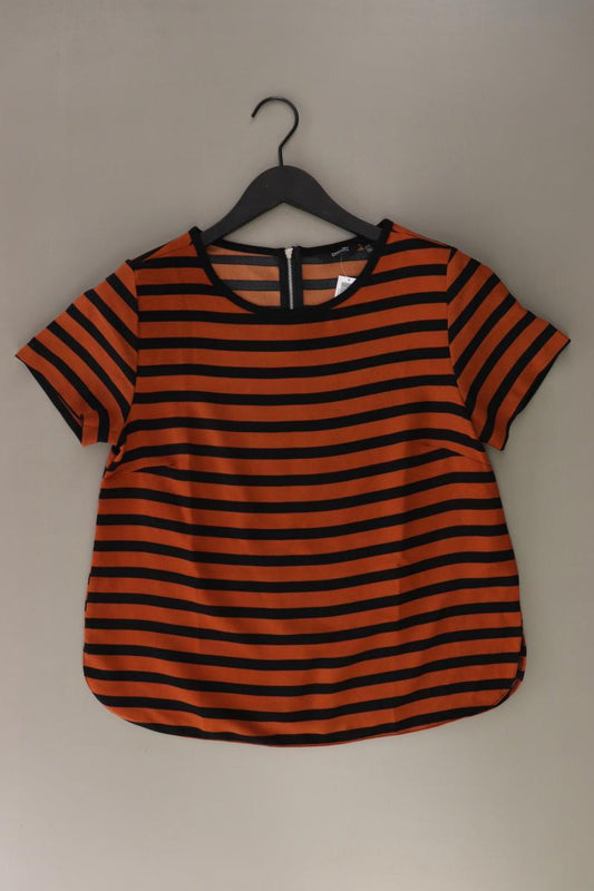 Esmara Bluse Gr. 38/40 gestreift Kurzarm braun aus Polyester