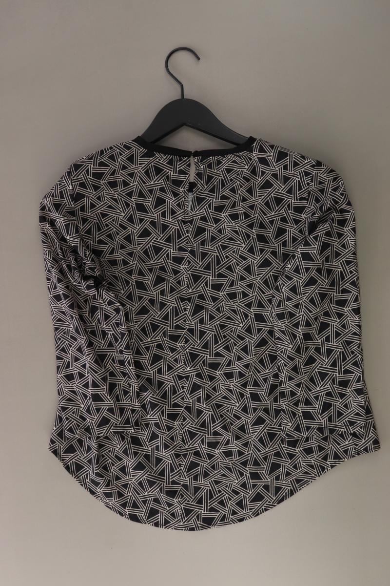 Mexx Classic Bluse Gr. 34 geometrisches Muster 3/4 Ärmel schwarz aus Polyester