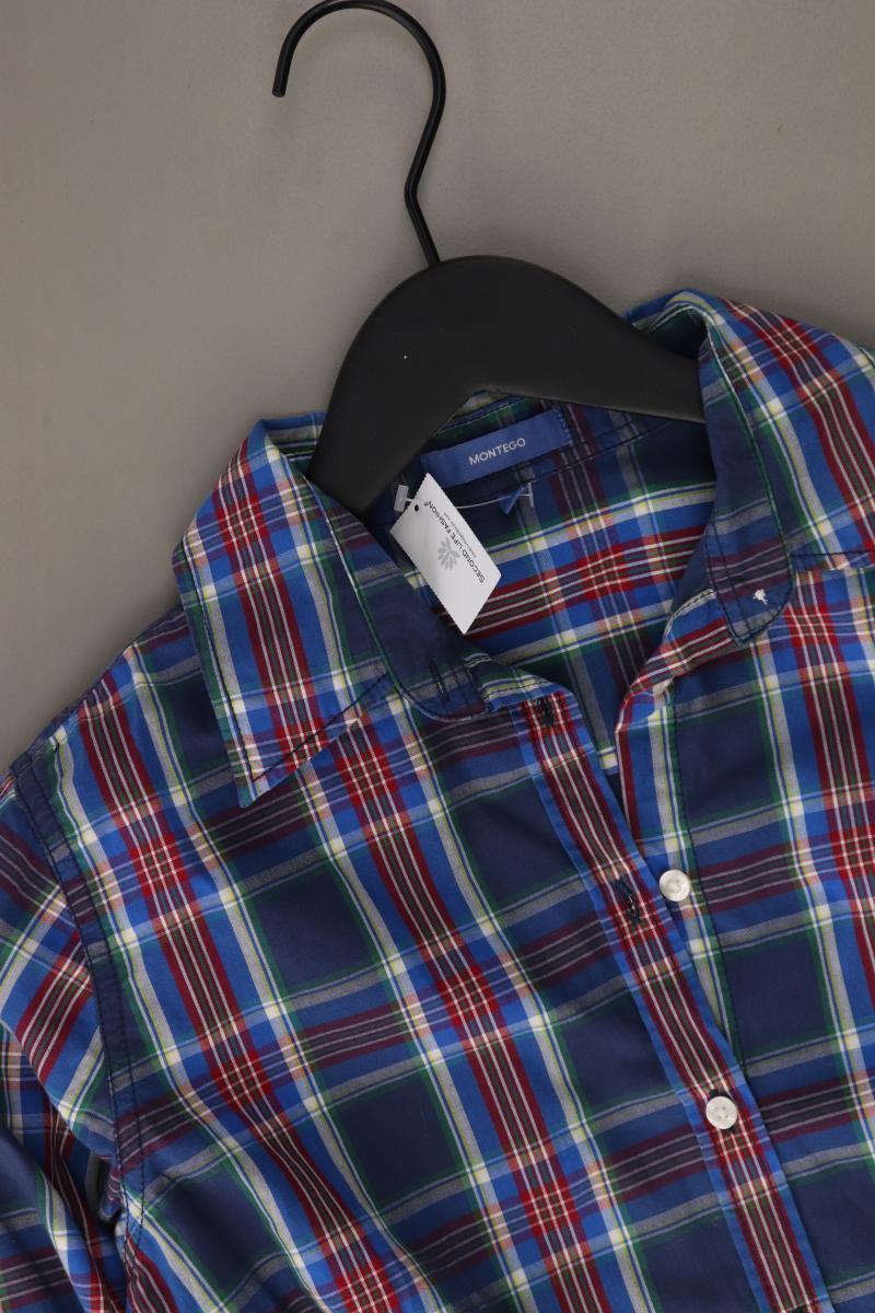 Montego Karobluse Gr. 36 kariert Langarm mehrfarbig aus Baumwolle