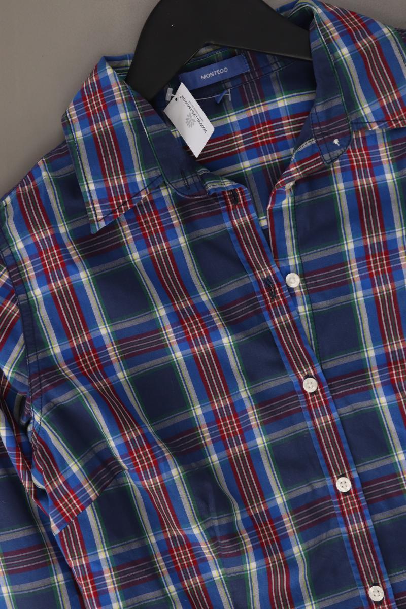 Montego Karobluse Gr. 36 kariert Langarm mehrfarbig aus Baumwolle
