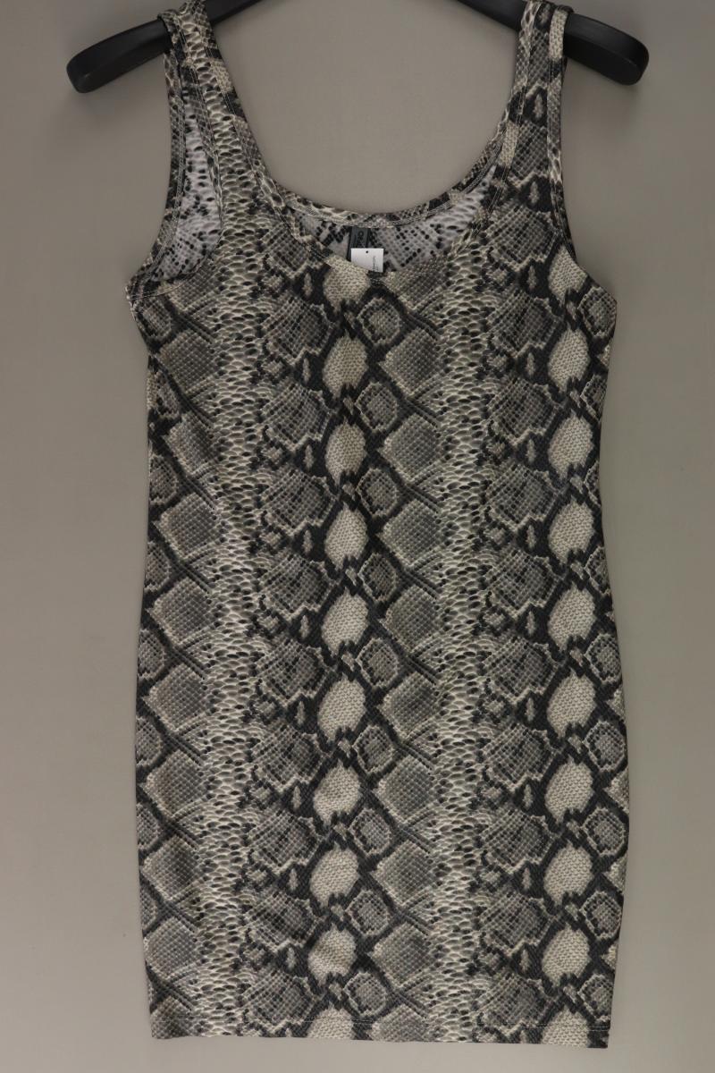 Only Schlauchkleid Gr. M mit Tierdruck Träger grau