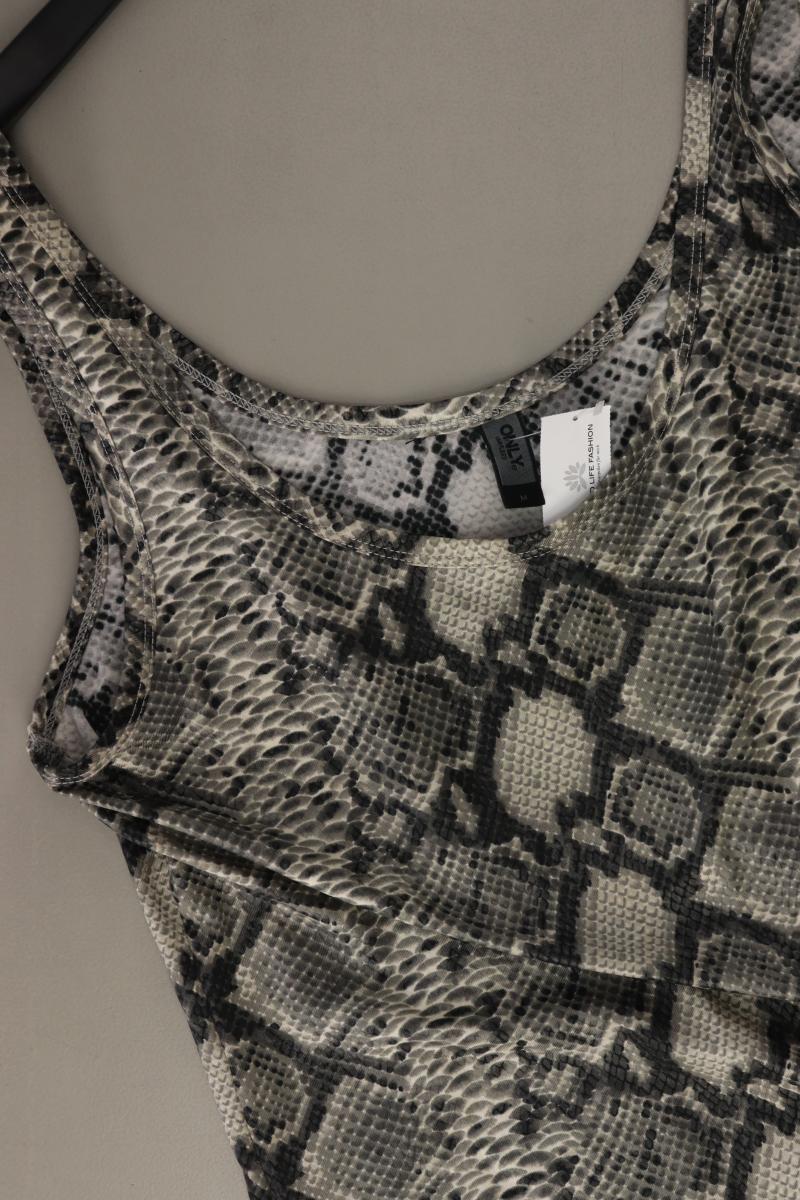 Only Schlauchkleid Gr. M mit Tierdruck Träger grau