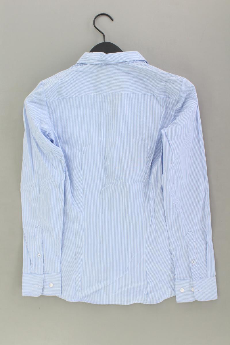 H&M Langarmbluse Gr. 36 gestreift blau aus Polyester