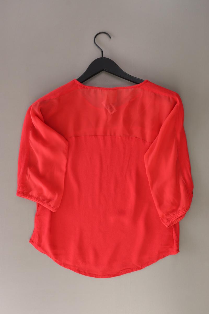 Ichi Classic Bluse Gr. XS neuwertig 3/4 Ärmel rot aus Viskose