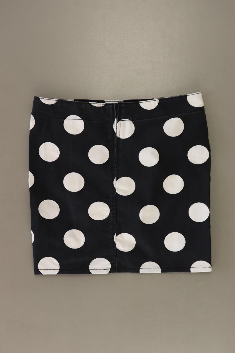 H&M Rock Gr. 36 gepunktet schwarz aus Baumwolle