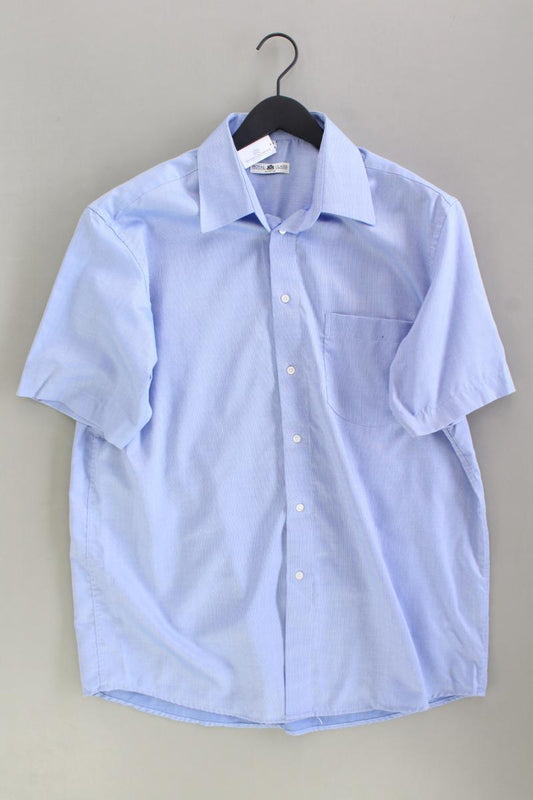 Kurzarmhemd für Herren Gr. XL blau aus Baumwolle