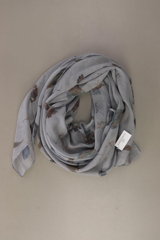 Tuch mit Blumenmuster grau