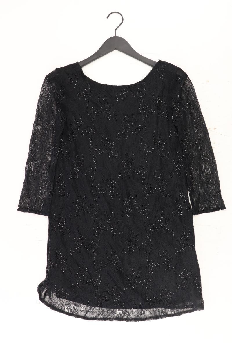 Zara Spitzenkleid Gr. XS mit Blumenmuster Langarm schwarz